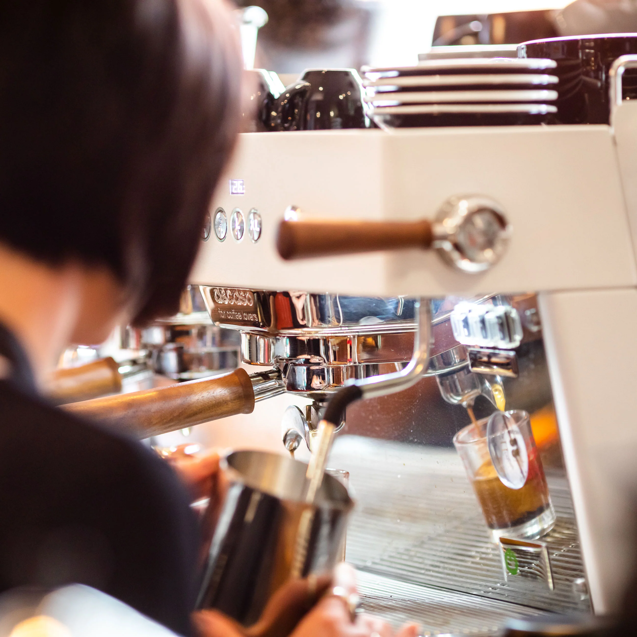 Barista T Plus, Automatic 2 Group Espresso Machine, with Thermodynamic Technology (White) - Image 6