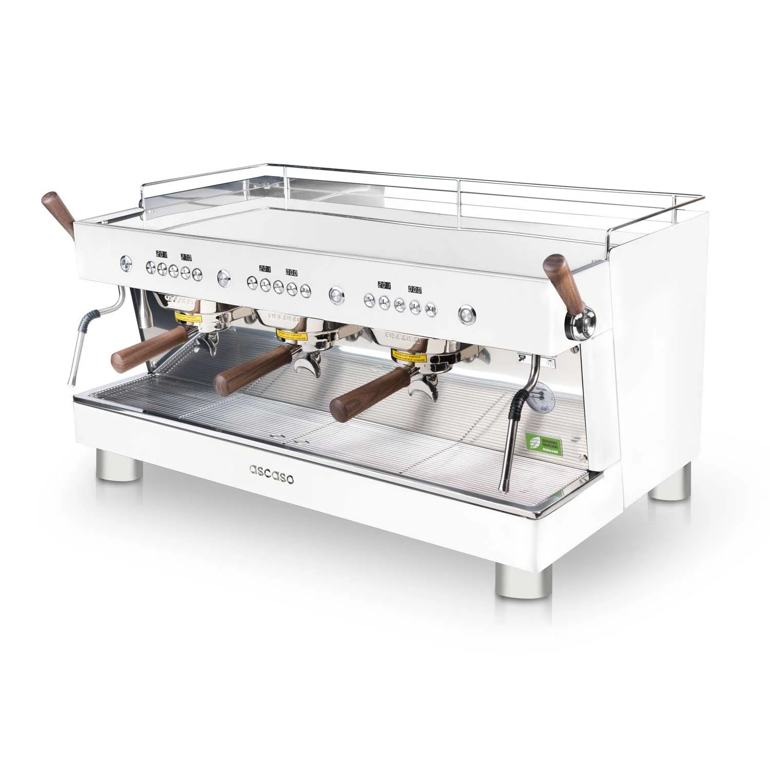 Barista T Plus, Automatic 3 Group Espresso Machine, with Thermodynamic Technology (White) - Image 4