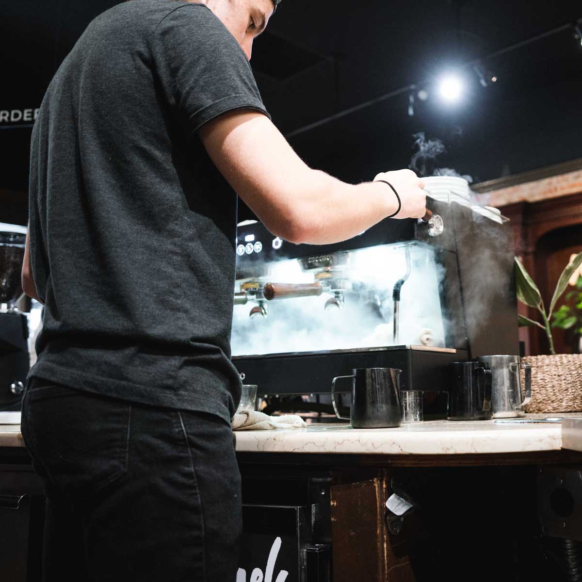 Barista T Plus, Automatic 2 Group Espresso Machine, with Thermodynamic Technology (White) - Image 7