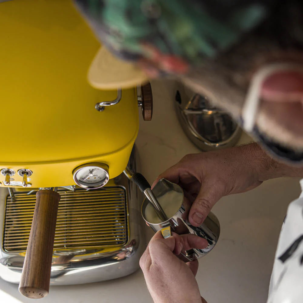 Dream PID, Programmable Home Espresso Machine w/ Volumetric Controls, 120V (Sun Yellow) - Image 3