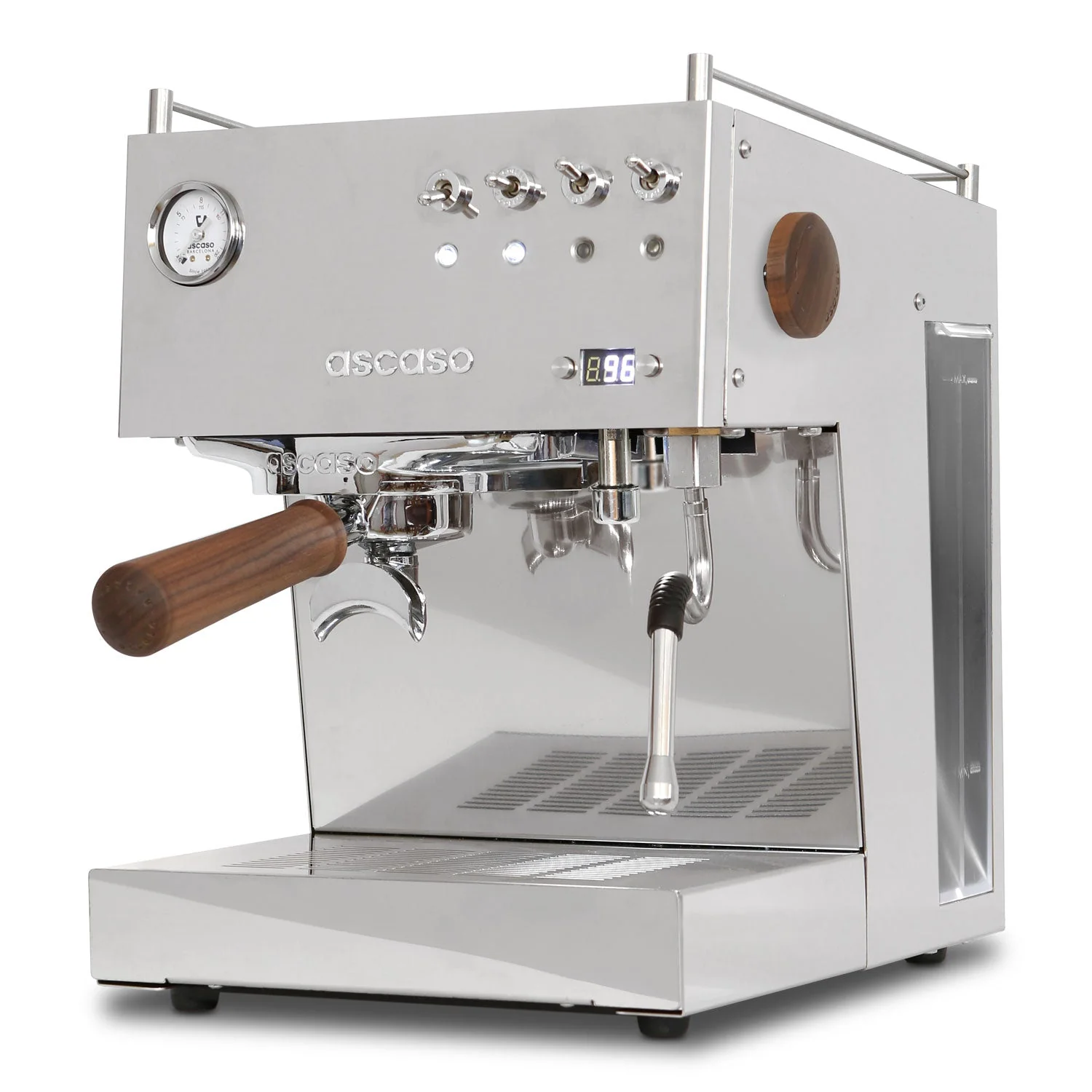 Refurbished Steel DUO PID, Programmable Espresso Machine w/ Volumetric Controller, Dual Thermoblock, 120V (Inox) - Image 3
