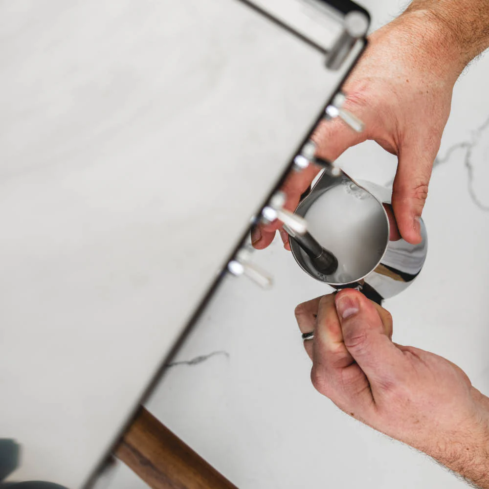 Steel DUO PID Espresso Machine – Dual Thermoblock, Programmable, 120V (White) - Image 4