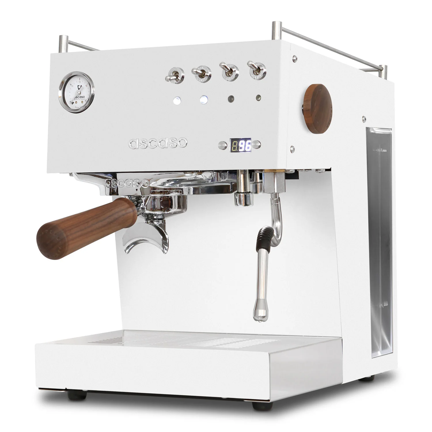 Steel DUO PID Espresso Machine – Dual Thermoblock, Programmable, 120V (White) - Image 5